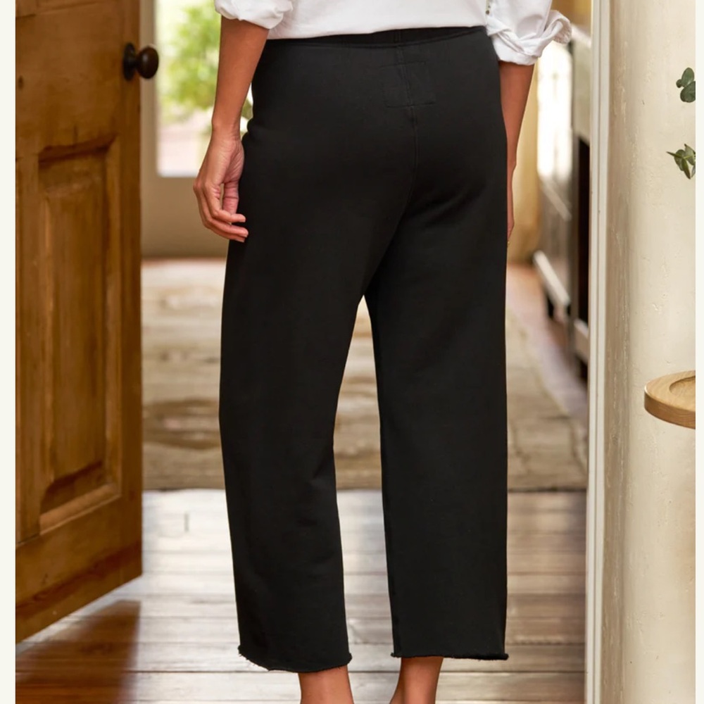 Frank & Eileen Catherine Favorite Sweatpant 24” black crops size large - Picture 2 of 11
